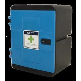 Image of JFC Medicijnkast Klein Zwart Met Blauwe Deur