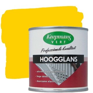 Image of Koopmans Hoogglansverf  45 Geel - 0,25 liter