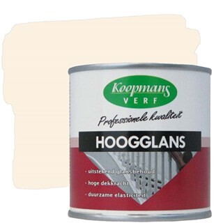 Image of Koopmans Hoogglansverf 9001 Creme Wit - 0,25 liter