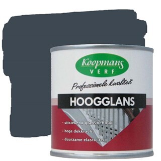 Image of Koopmans Hoogglansverf 489 Antraciet - 0,75 liter