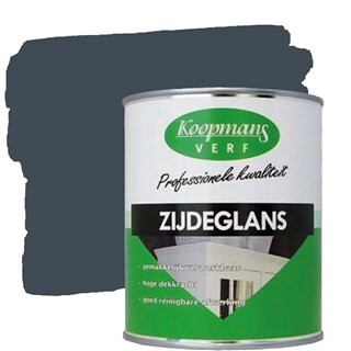 Image of Koopmans Zijdeglansverf 489 Antraciet - 0,75 liter