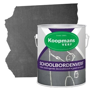 Image of Koopmans Schoolbordenverf Zwart 250 ml.