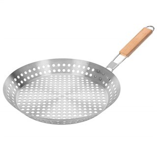 Image of Barbecuepan Met Houten Handvat