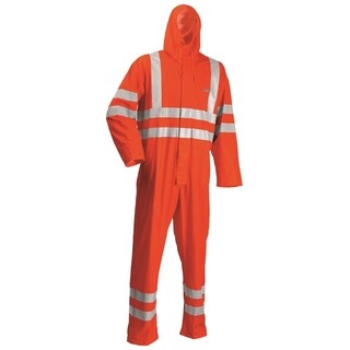 Image of De Boer Hi-Vis Spuitoverall Microflex Oranje Maat XL