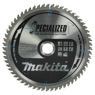 Image of Makita Afkortzaagblad Aluminium 165x20x1,8 60T 5g