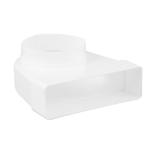 Image of Nedco Overgangsstuk Haaks Ø125, 204 × 60 MM