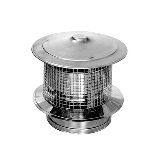 Image of Nedco Trekkap Met Gaas Dubbelwandig Ø80 MM