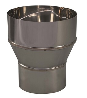 Image of Nedco Enkelwandig Rvs Verloopstuk 109 mm Uitw. - 150 mm 