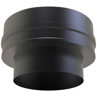 Image of Nedco DW Aansluitstuk Vlak 80mm Zwart