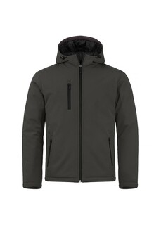 Image of Clique Padded Hoody Softshell Heren, Maat XS - Donkergrijs