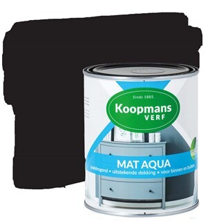 Image of Koopmans Watergedragen Lak - Zwart - 0,25 Liter