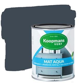 Image of Koopmans Watergedragen Lak - Antraciet - 0,25 Liter