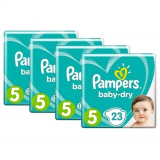 Image of Pampers Baby Dry Maat 5, 4x23 Stuks