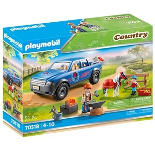 Image of PLAYMOBIL Country 70518 - Mobiele Hoefsmid 