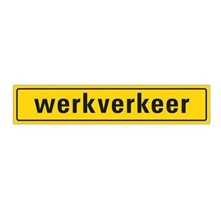 Image of Pickup Sticker - Werkverkeer - 400x80 mm