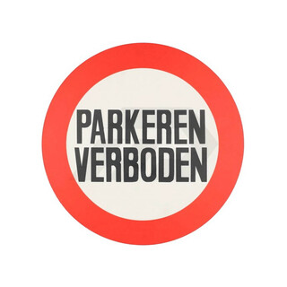 Image of Repko Bord Rond Parkeren Verboden Diameter 23,6 cm