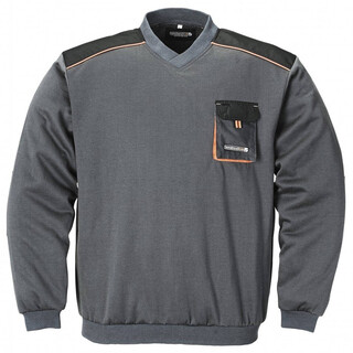 Image of Terratrend Sweater Grijs/Oranje Maat M