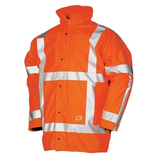 Image of Sioen Hi-Vis Parka Jas Merapi 7850 Flexothane Oranje Maat 2XL