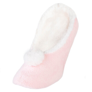 Image of Homesocks Homeshoe Met Pompom Roze Maat 35-38