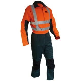 Image of Sticomfort Hi-Vis Zaagsnipperoverall 5166 Groen/Oranje Maat 48