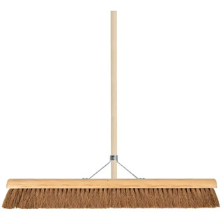 Image of Talen Tools Zaalveger - Zachte bezem - Kokosharen - Houten steel - 160 cm