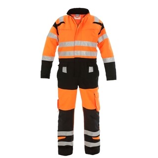 Image of Hydrowear Hi-Vis Overall Hove Oranje/Zwart Maat 54