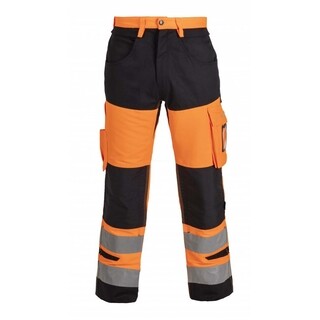 Image of Hydrowear EN20471 Broek Hertford Trendy Hi-Vis Oranje/Zwart - 50