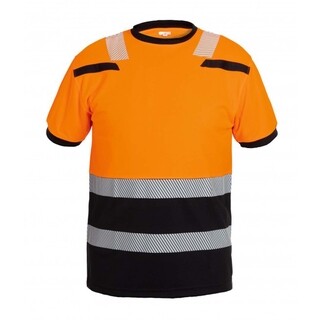 Image of Hydrowear T-shirt Tulsa Trendy Hi-Vis Oranje/Zwart - M