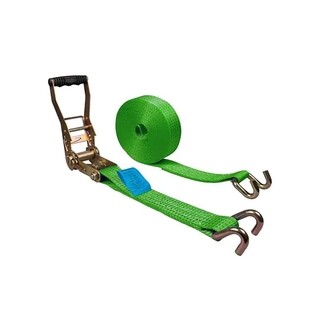 Image of Spanband 50 mm x 15 m  Met Ratel en Spanhaken - Groen