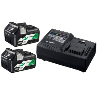 Image of HiKOKI UC18YSL3 Multi Volt Batterijpack Met 2 Batterijen & Snellader