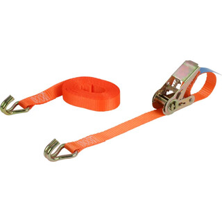 Image of Spanband Met Ratel En Haken, 25Mm, 5M, 350/700 Dan, Oranje