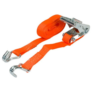 Image of Spanband Met Ratel En Haken, 25Mm, 7M, 750/1500 Dan, Oranje