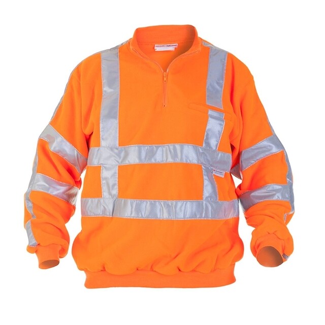 Product image 1 of Hydrowear Hi-Vis Sweatshirt Texel Polar Fleece RWS Oranje Maat S