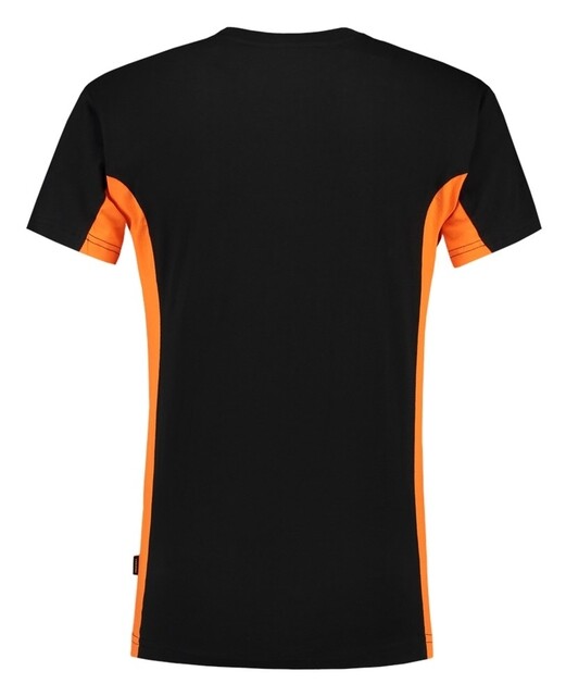 Product image 1 of Tricorp T-Shirt Bicolor Borstzak Blackorange 102002 L