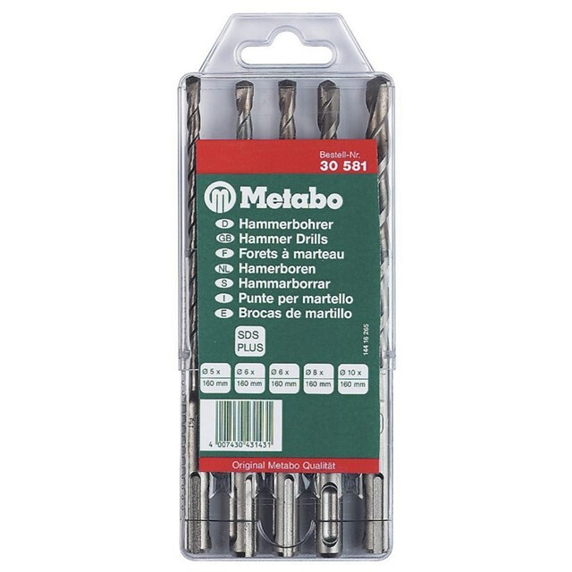Product image 1 of Metabo SDS-Plus Pro 4-borenset 5-delig