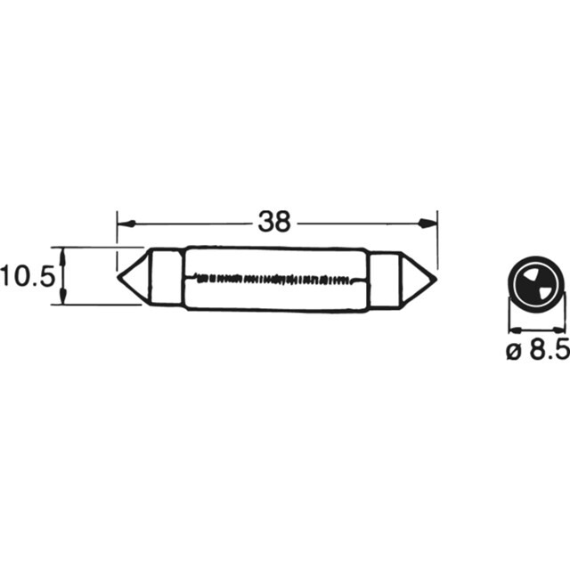 Product image 1 of Gloeilamp (12V/10W)