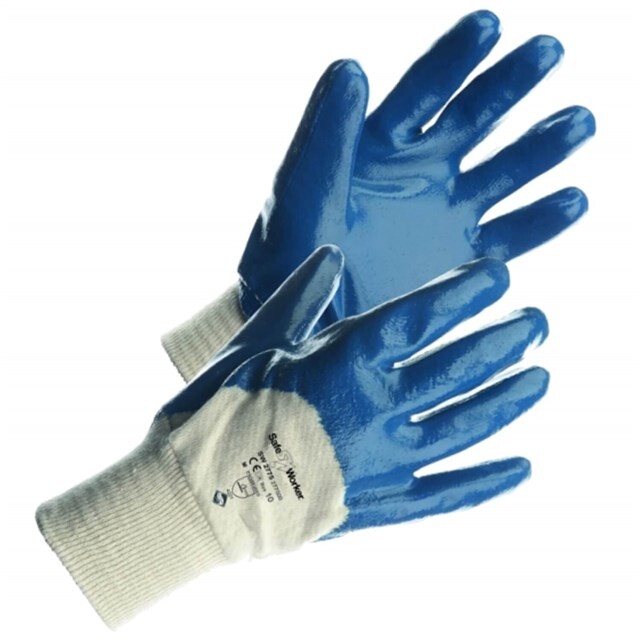 Product image 1 of Safeworker Werkhandschoen Nitril Olie Extra Grip Tricot Maat 10