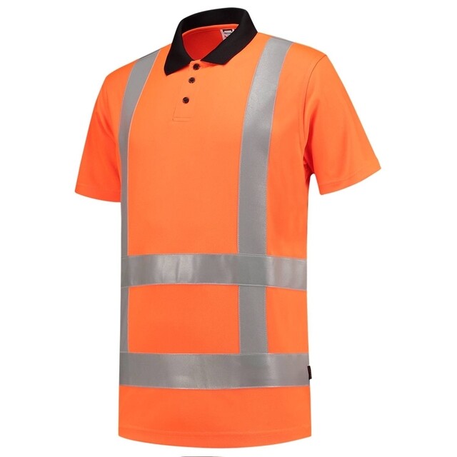 Product image 1 of Tricorp Hi-Vis Poloshirt RWS Oranje Maat XXS