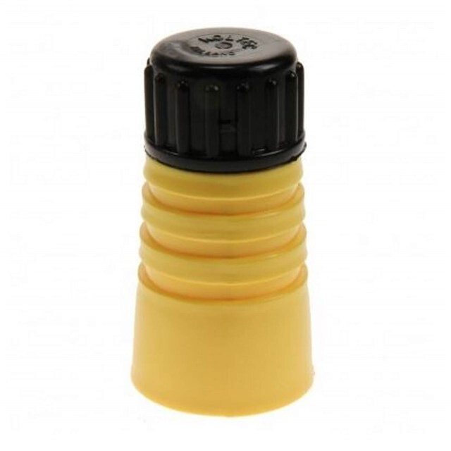 Product image 1 of Dumpisolator (Geel + Zwarte Dop) - 25 Stuks