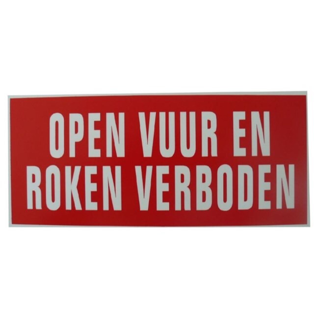 Product image 1 of Bord roken en open vuur verboden