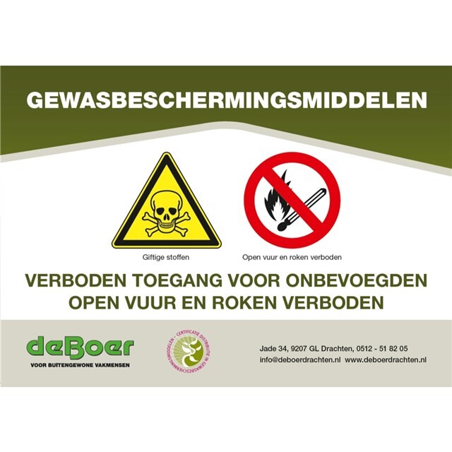 Product image 1 of Sticker - Bestrijdingsmiddelen