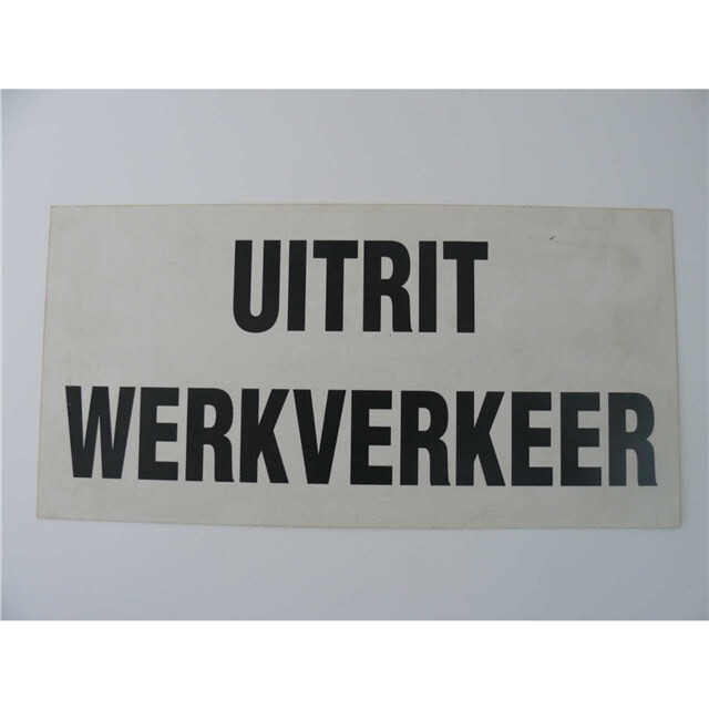 Product image 1 of Bord uitrit werkverkeer