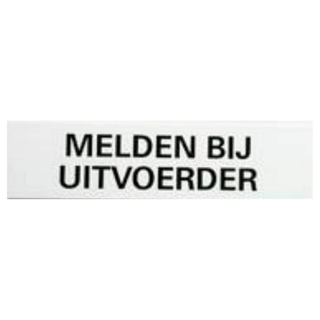 Product image 1 of Kunststof Bord - Melden bij Uitvoerder