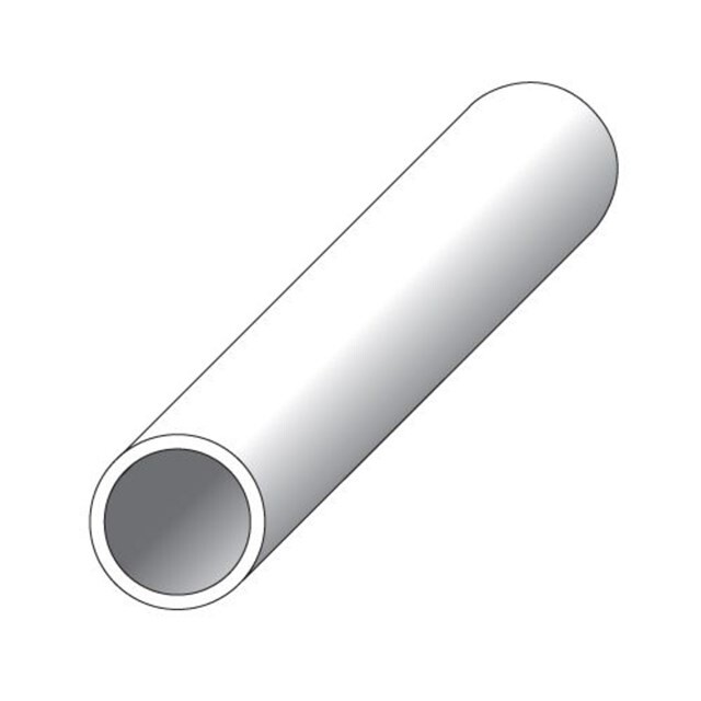 Product image 1 of Buis rond zilver 1 meter 6 x 1 mm