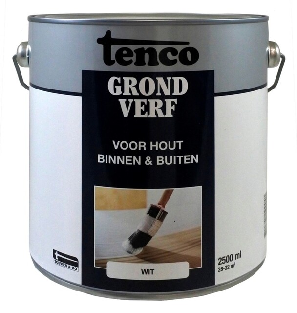 Product image 1 of Tenco Grondverf Dekkend Mat Wit 2,5 L.