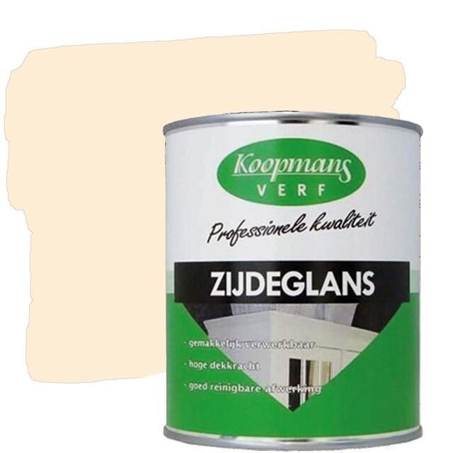 Product image 1 of Koopmans Zijdeglansverf 302 Roomwit - 0,75 liter