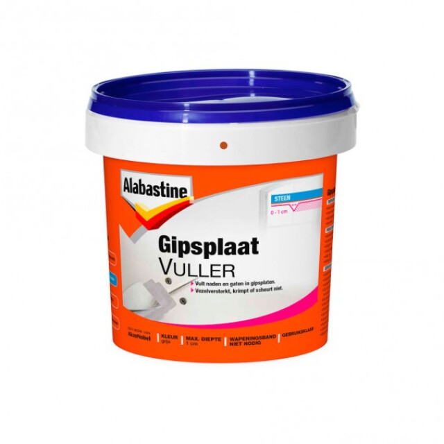 Product image 1 of Alabastine Gipsplaatvuller Lichtgrijs 1 l