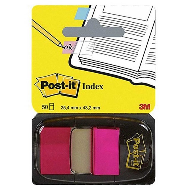 Product image 1 of 3M Post-it Index Licht Roze