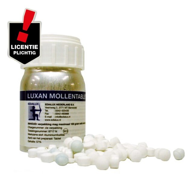 Product image 1 of Luxan Mollentabletten - 100 Gram  (Licentie 4 verplicht)