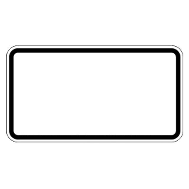 Product image 1 of Waarschuwingsbord Blanco Rechthoekig 330x600 MM